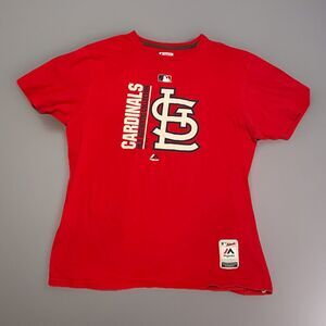 Majestic St. Louis Cardinals Baseball T-Shirt Men's Size XL Red